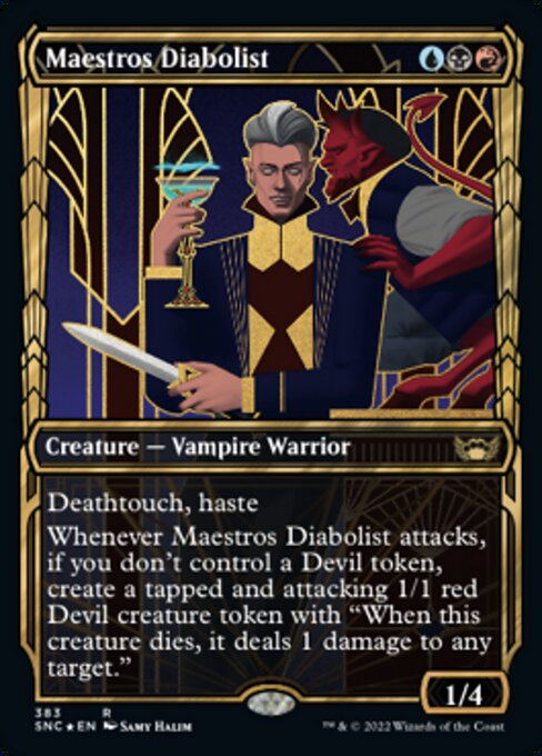 Magic the Gathering - Maestros Diabolist Foil - Streets of New Capenna