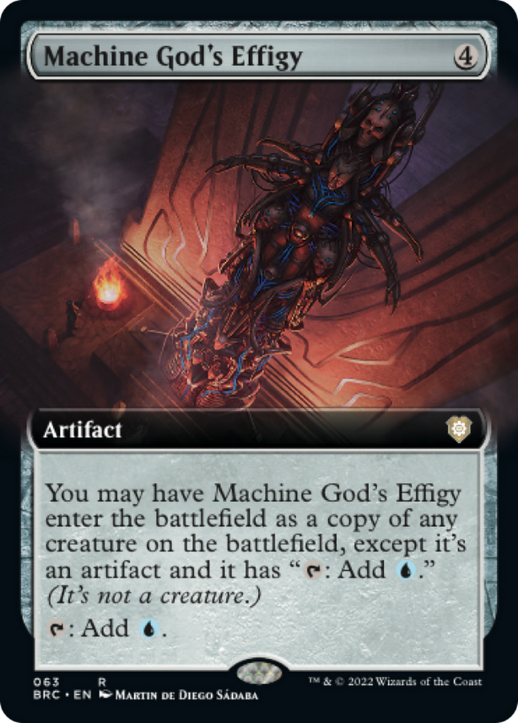 Magic: The Gathering - Machine God's Effigy Foil - The Brothers' War Commander