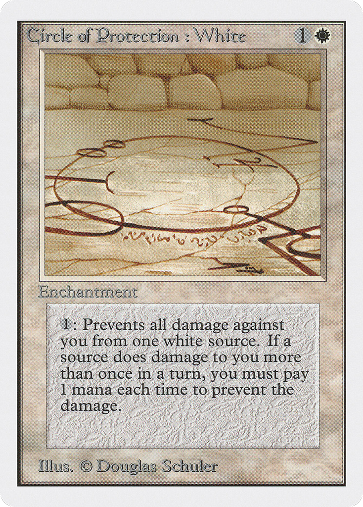 Magic: The Gathering - Circle of Protection: White - Unlimited Edition