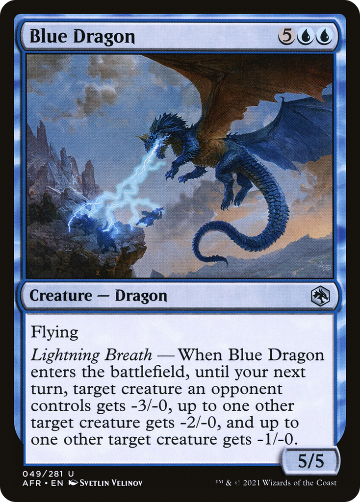 Magic: The Gathering - Blue Dragon - Adventures in the Forgotten Realms
