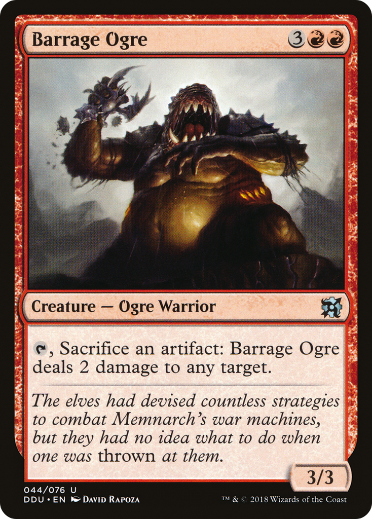 Magic: The Gathering - Barrage Ogre - Duel Decks: Elves vs. Inventors