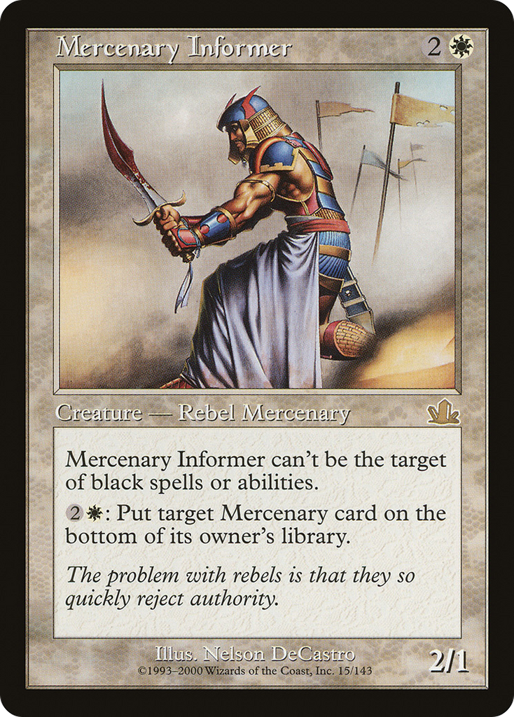 Magic: The Gathering - Mercenary Informer - Prophecy