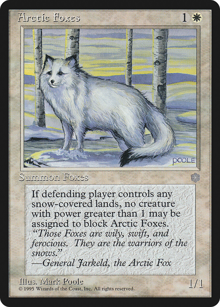 Magic: The Gathering - Arctic Foxes - Ice Age
