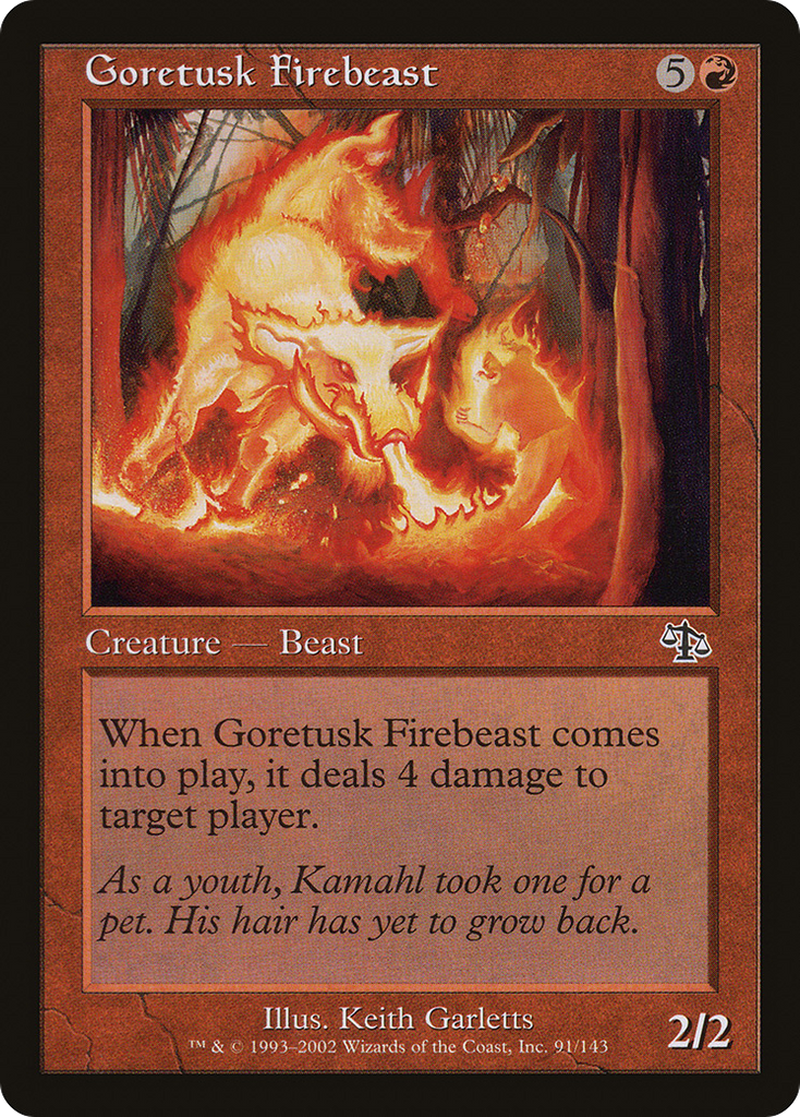 Magic: The Gathering - Goretusk Firebeast - Judgment