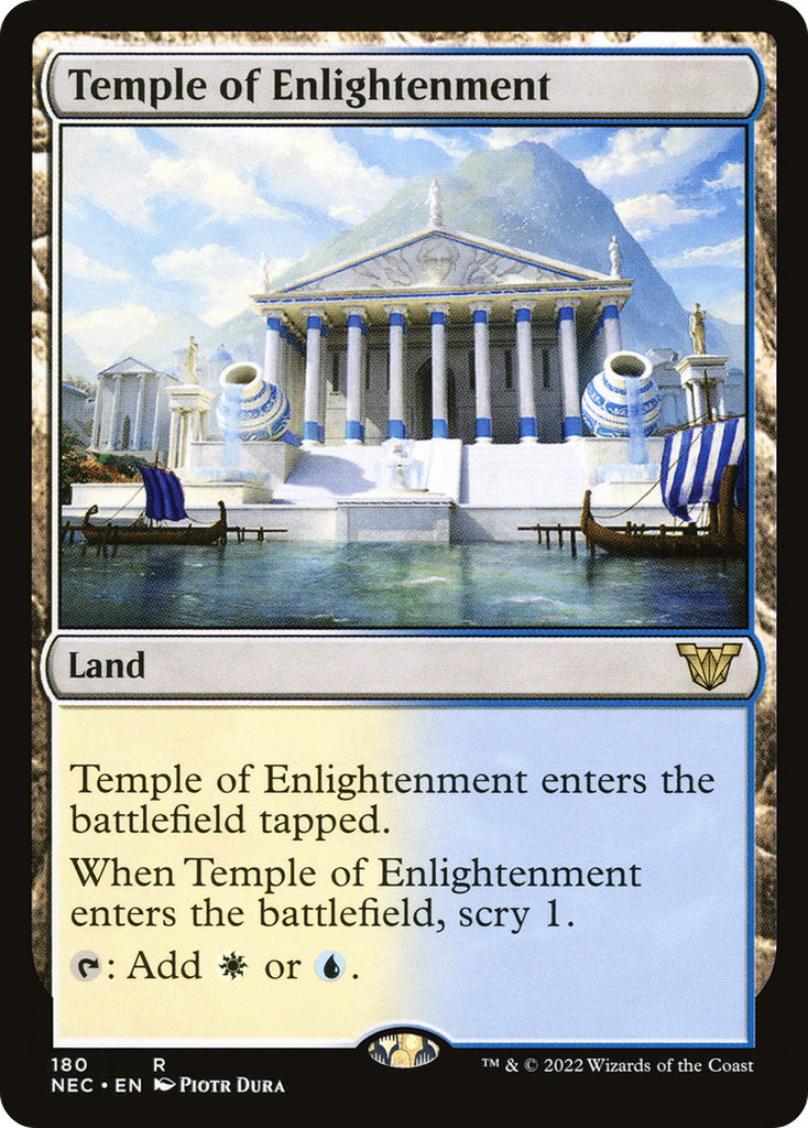 Magic: The Gathering - Temple of Enlightenment - Neon Dynasty Commander