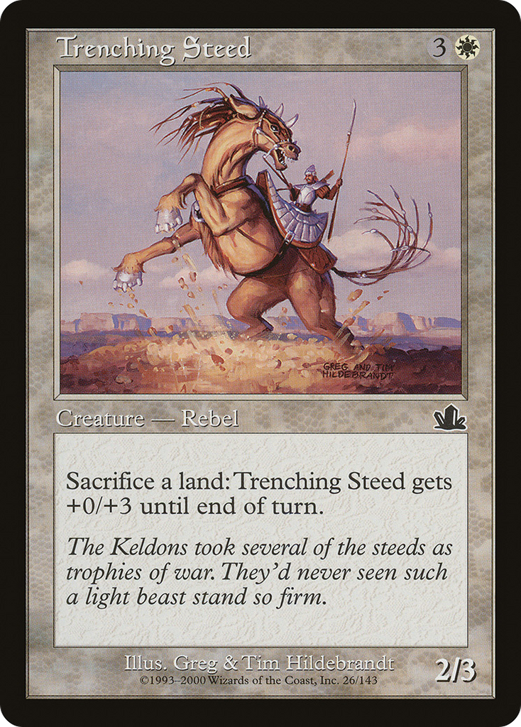 Magic: The Gathering - Trenching Steed - Prophecy