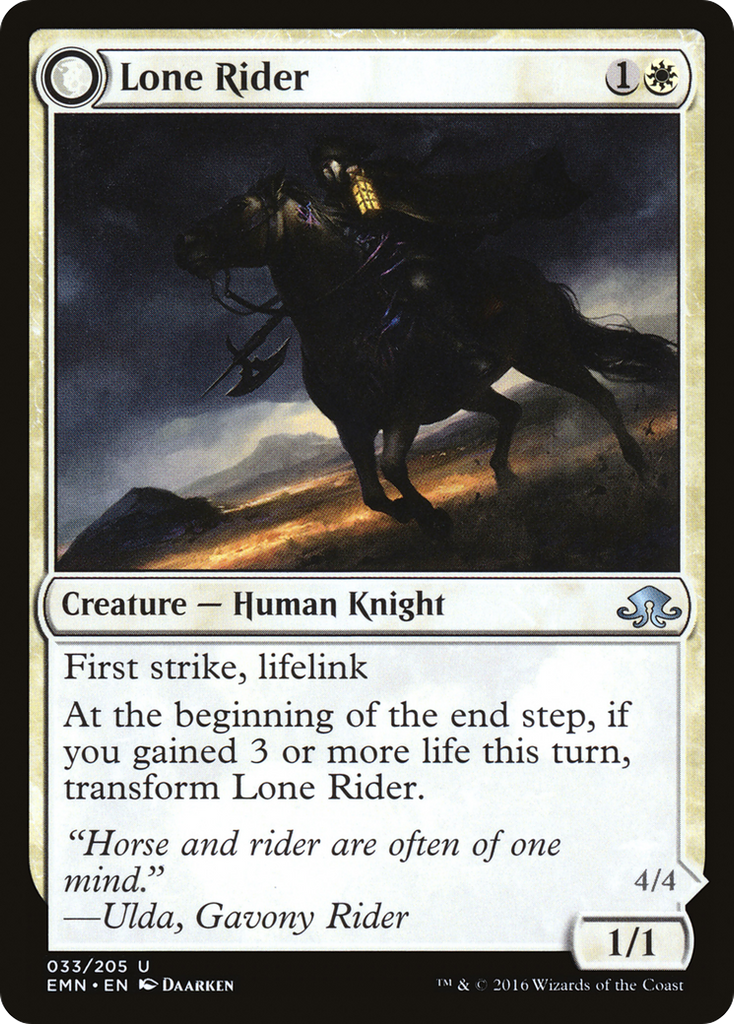 Magic: The Gathering - Lone Rider // It That Rides as One - Eldritch Moon