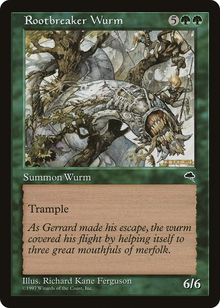 Magic: The Gathering - Rootbreaker Wurm - Tempest