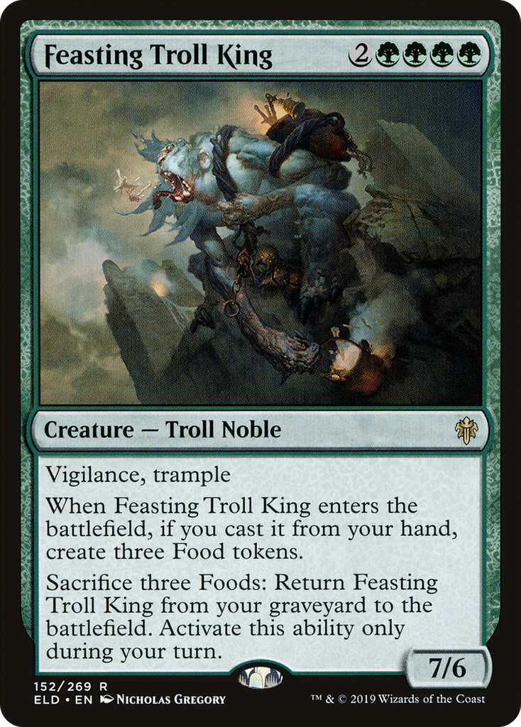 Magic: The Gathering - Feasting Troll King - Throne of Eldraine