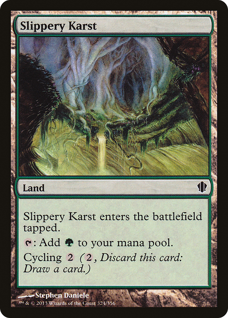 Magic: The Gathering - Slippery Karst - Commander 2013