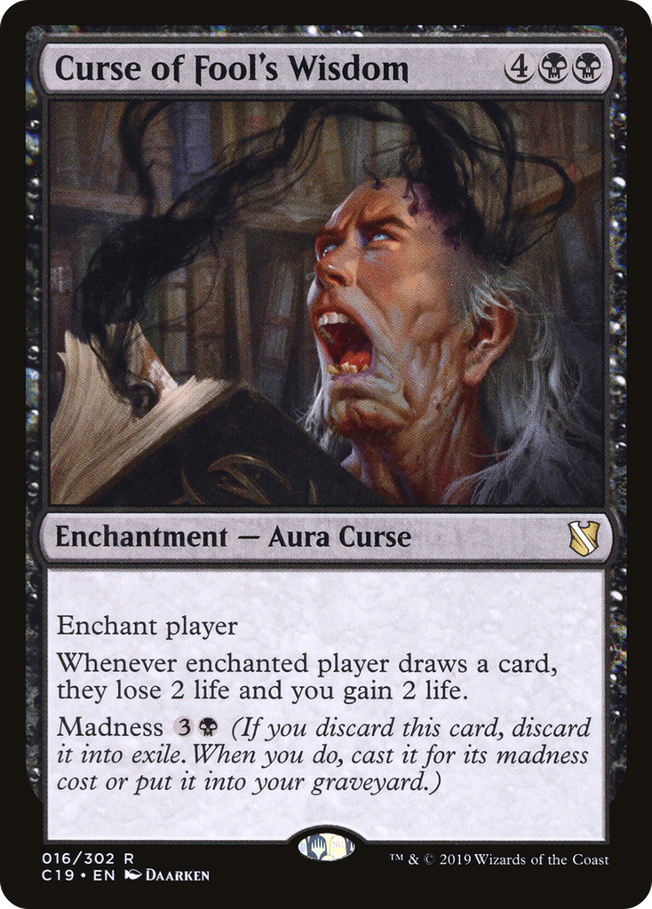 Magic: The Gathering - Curse of Fool's Wisdom - Commander 2019