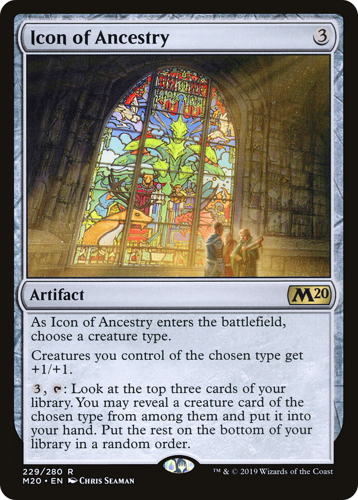 Magic: The Gathering - Icon of Ancestry Foil - Core Set 2020