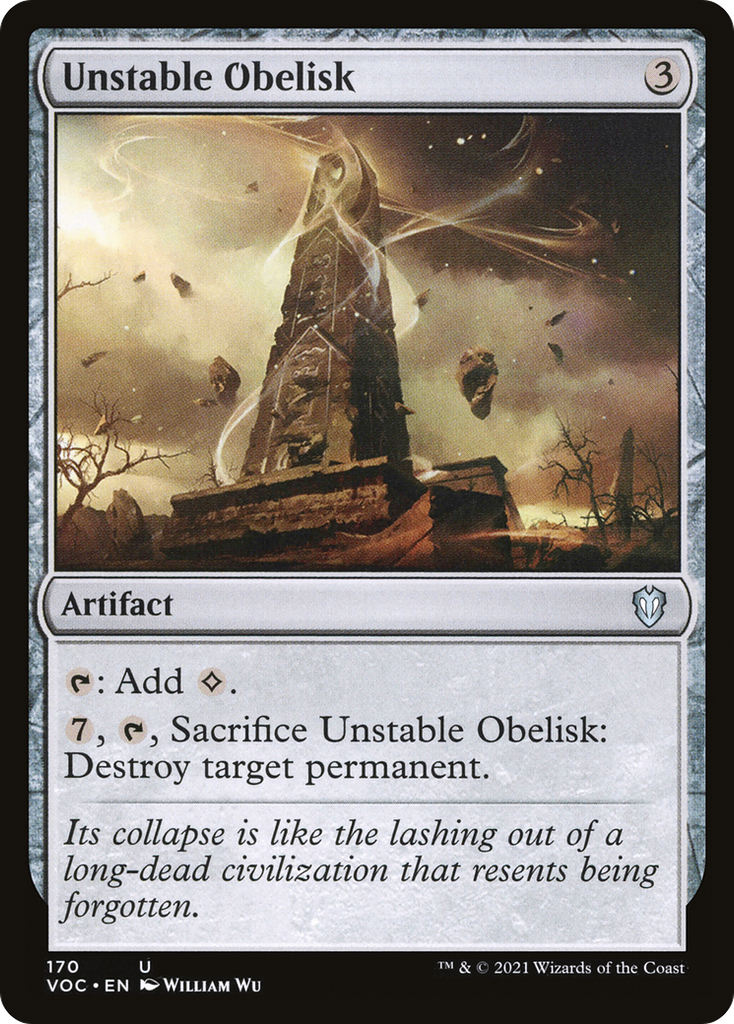 Magic: The Gathering - Unstable Obelisk - Crimson Vow Commander