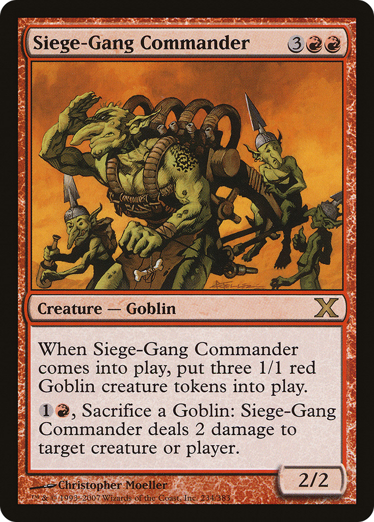 Magic: The Gathering - Siege-Gang Commander - Tenth Edition