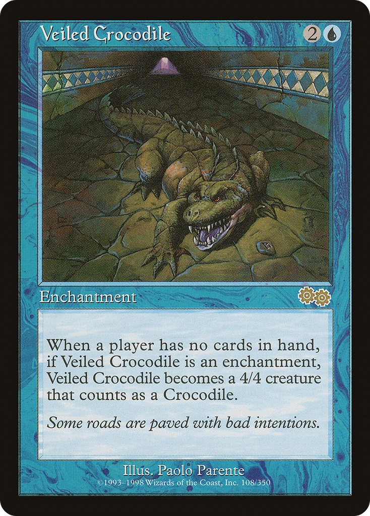 Magic: The Gathering - Veiled Crocodile - Urza's Saga