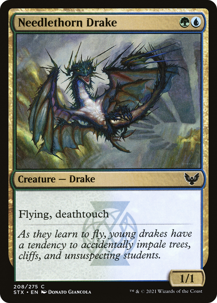 Magic: The Gathering - Needlethorn Drake Foil - Strixhaven: School of Mages