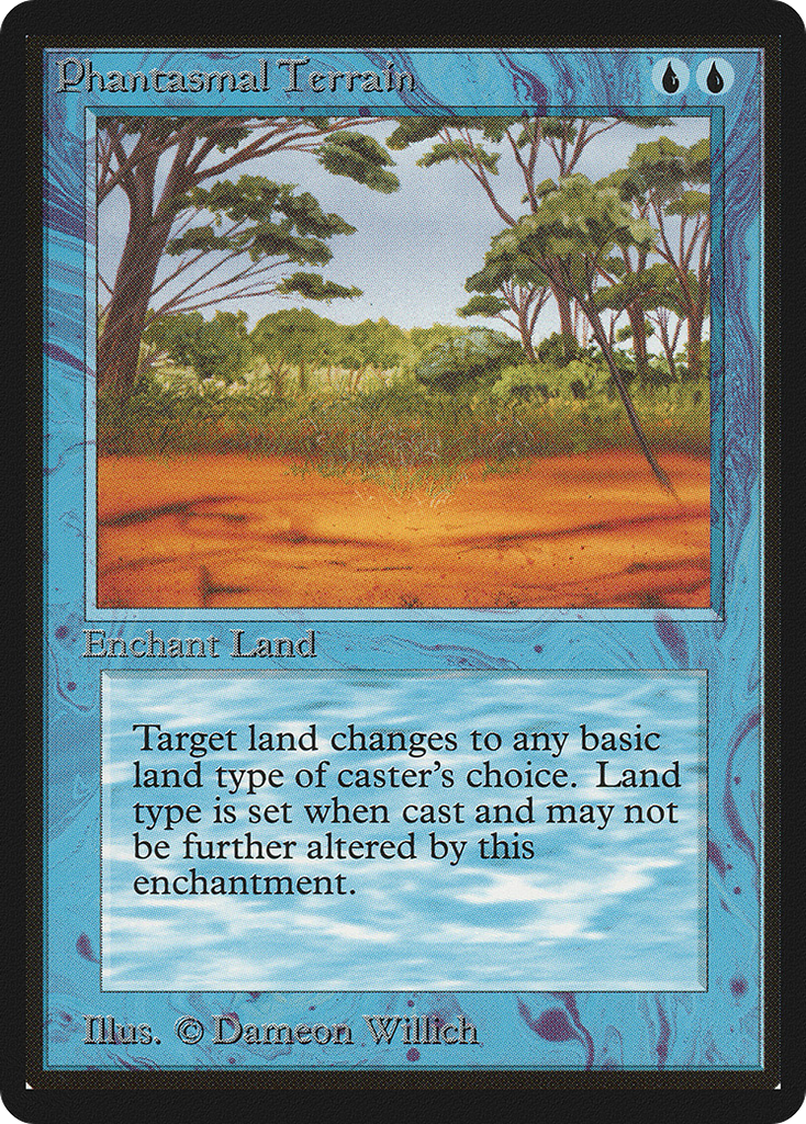 Magic: The Gathering - Phantasmal Terrain - Limited Edition Beta