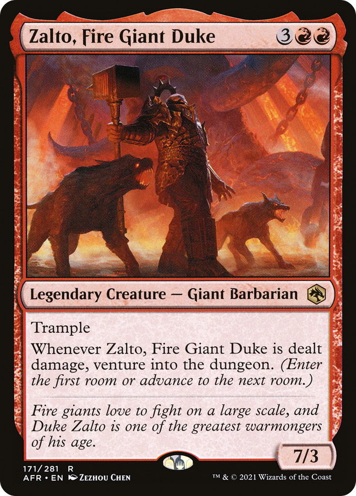 Magic: The Gathering - Zalto, Fire Giant Duke - Adventures in the Forgotten Realms