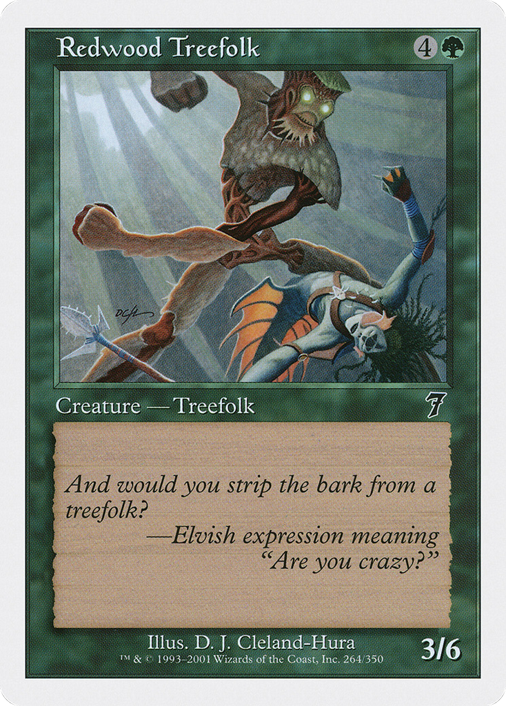 Magic: The Gathering - Redwood Treefolk - Seventh Edition