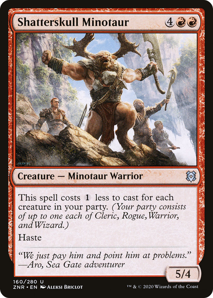 Magic: The Gathering - Shatterskull Minotaur Foil - Zendikar Rising