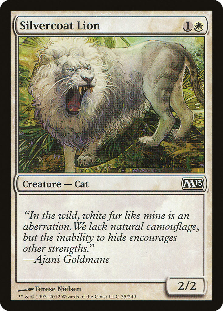 Magic: The Gathering - Silvercoat Lion - Magic 2013