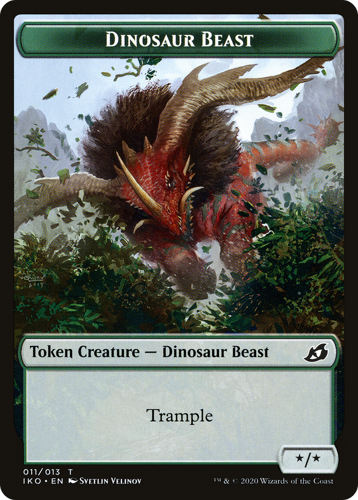 Magic: The Gathering - Dinosaur Beast Token - Ikoria: Lair of Behemoths Tokens