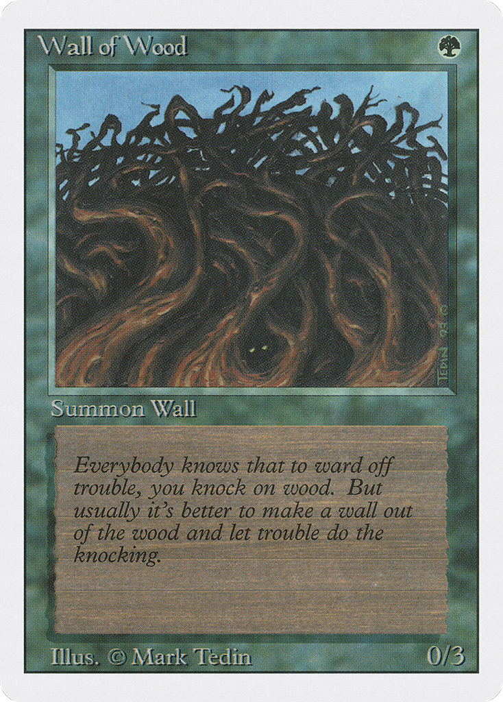 Magic: The Gathering - Wall of Wood - Revised Edition