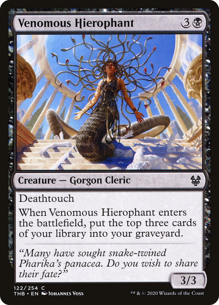 Magic: The Gathering - Venomous Hierophant - Theros Beyond Death