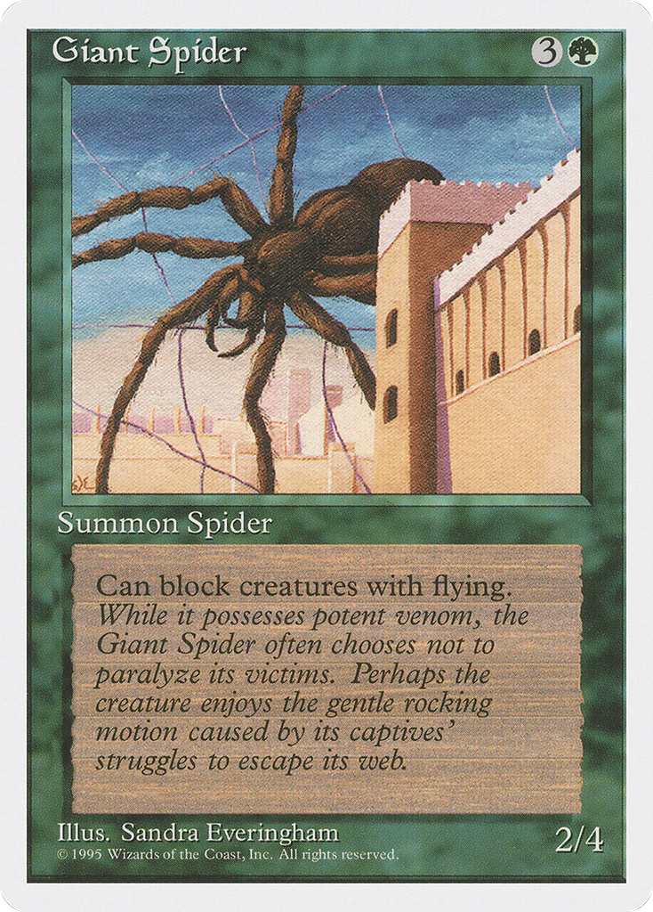 Magic: The Gathering - Giant Spider - Fourth Edition