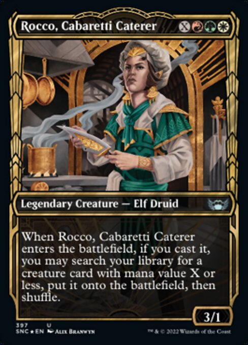 Magic the Gathering - Rocco, Cabaretti Caterer Foil - Streets of New Capenna