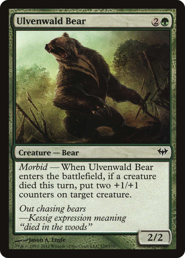 Magic: The Gathering - Ulvenwald Bear - Dark Ascension