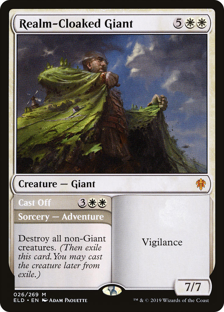 Magic: The Gathering - Realm-Cloaked Giant // Cast Off - Throne of Eldraine