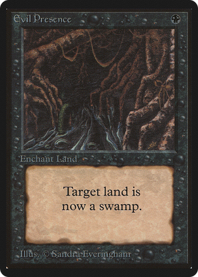 Magic: The Gathering - Evil Presence - Limited Edition Beta