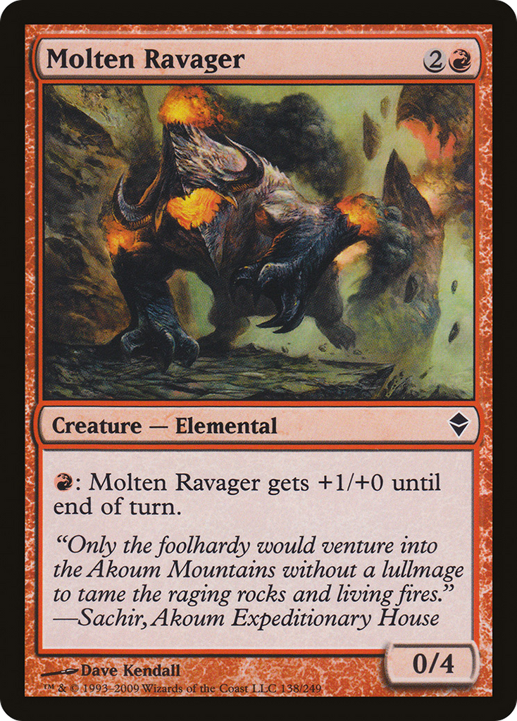 Magic: The Gathering - Molten Ravager - Zendikar