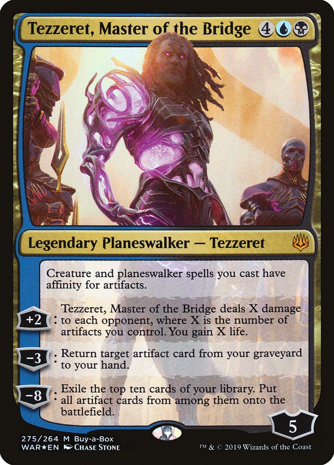 Magic the Gathering - Tezzeret, Master of the Bridge Foil - War of the Spark