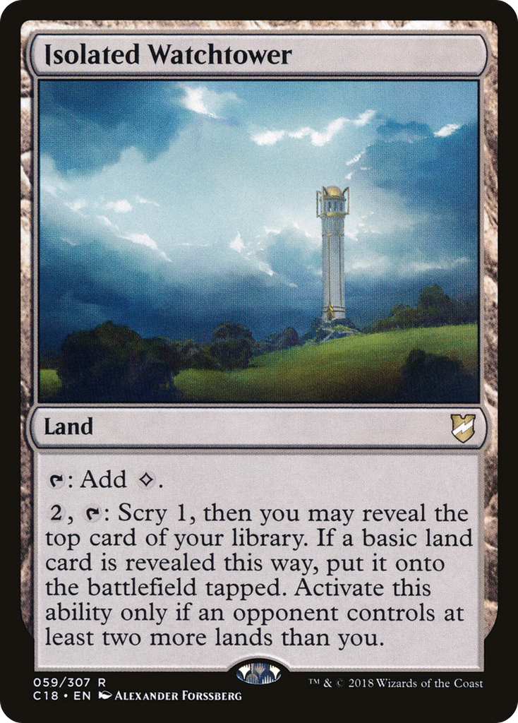 Magic: The Gathering - Isolated Watchtower - Commander 2018