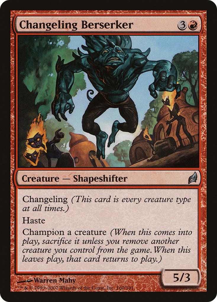 Magic: The Gathering - Changeling Berserker - Lorwyn