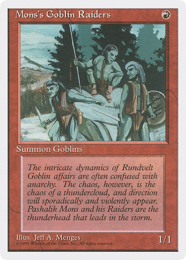 Magic: The Gathering - Mons's Goblin Raiders - Fourth Edition