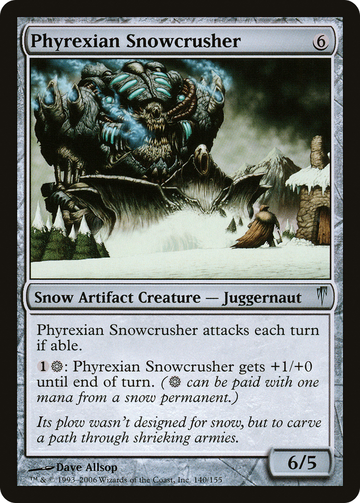 Magic: The Gathering - Phyrexian Snowcrusher - Coldsnap