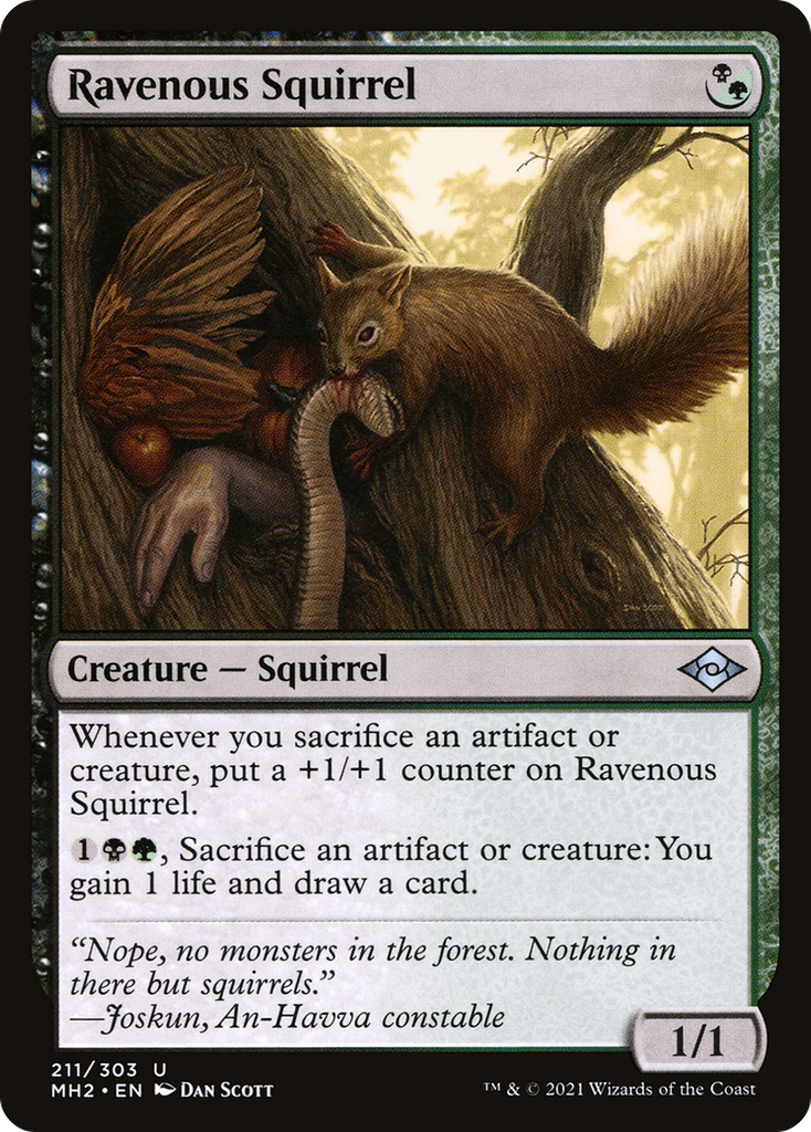 Magic: The Gathering - Ravenous Squirrel - Modern Horizons 2