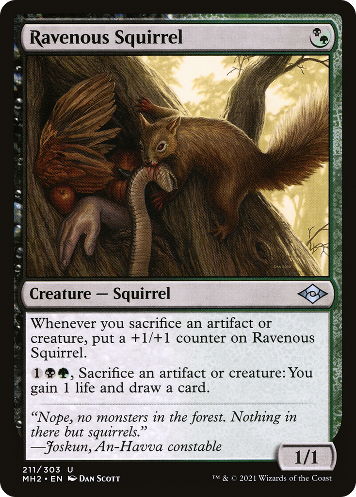 Magic: The Gathering - Ravenous Squirrel Foil - Modern Horizons 2