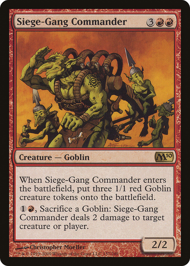 Magic: The Gathering - Siege-Gang Commander - Magic 2010