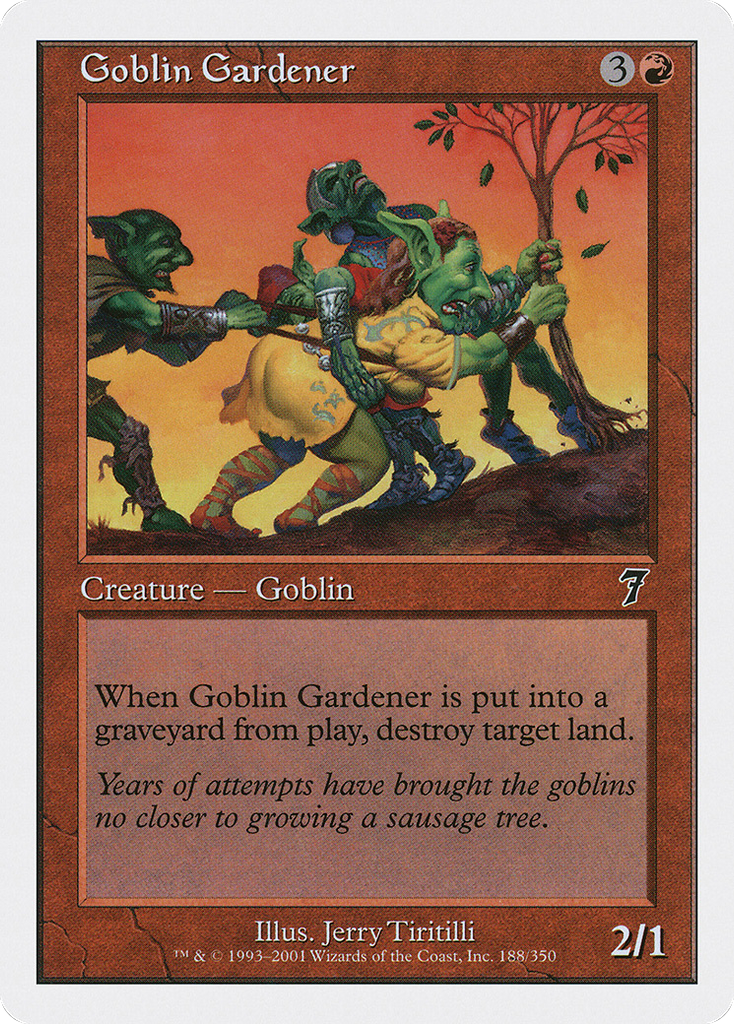 Magic: The Gathering - Goblin Gardener - Seventh Edition