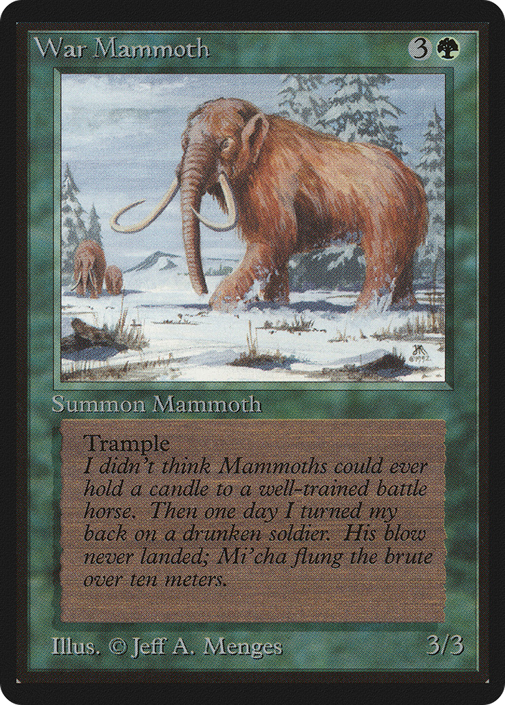 Magic: The Gathering - War Mammoth - Limited Edition Beta