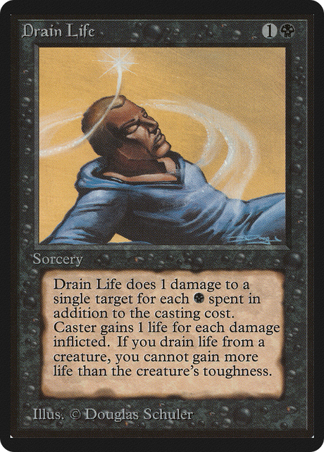 Magic: The Gathering - Drain Life - Limited Edition Beta
