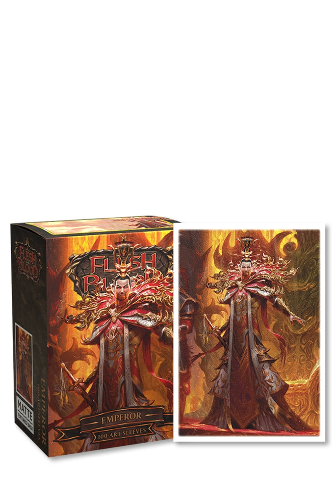 Dragon Shield - 100 Art Matte Sleeves Standardgrösse Flesh and Blood Emperor