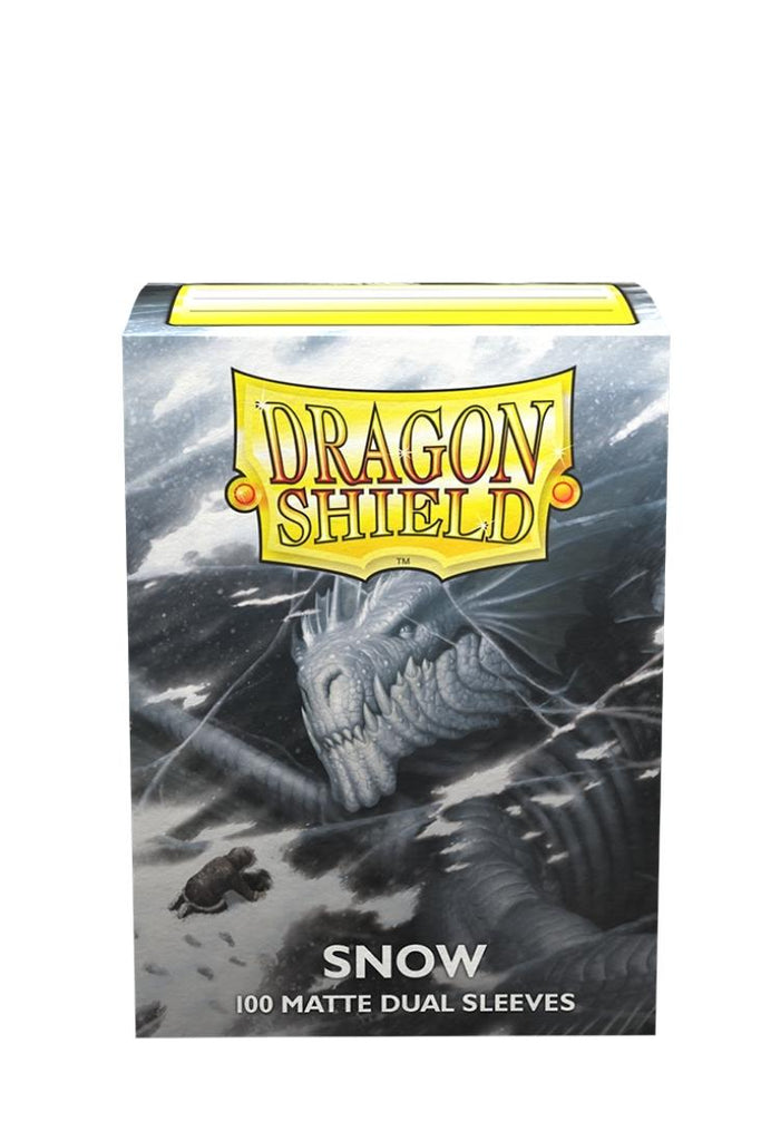 Dragon Shield - 100 Dual Matte Sleeves Standardgrösse - Snow