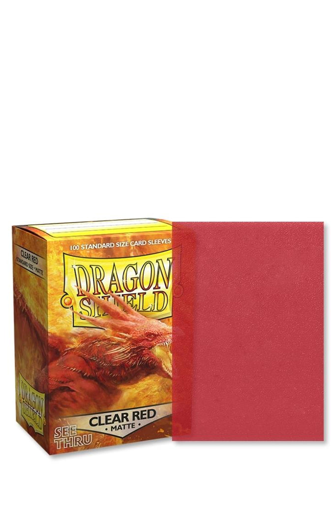 Dragon Shield - 100 Sleeves Standardgrösse - Matte Clear Red