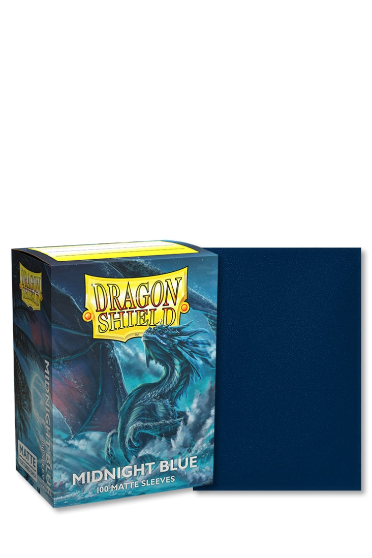 Dragon Shield Standard Sleeves - Midnight Blue Matte (100 Sleeves)