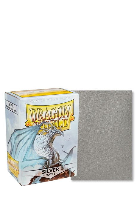 Dragon Shield - 100 Sleeves Standardgrösse - Matte Silver
